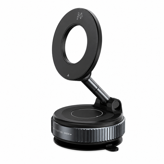 MagSnap™ MagSafe Car Mount – 360° Adjustable Magnetic Phone Holder with Suction Mount